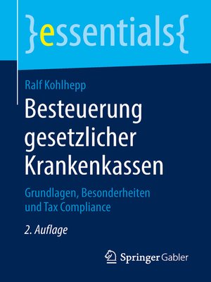 cover image of Besteuerung gesetzlicher Krankenkassen